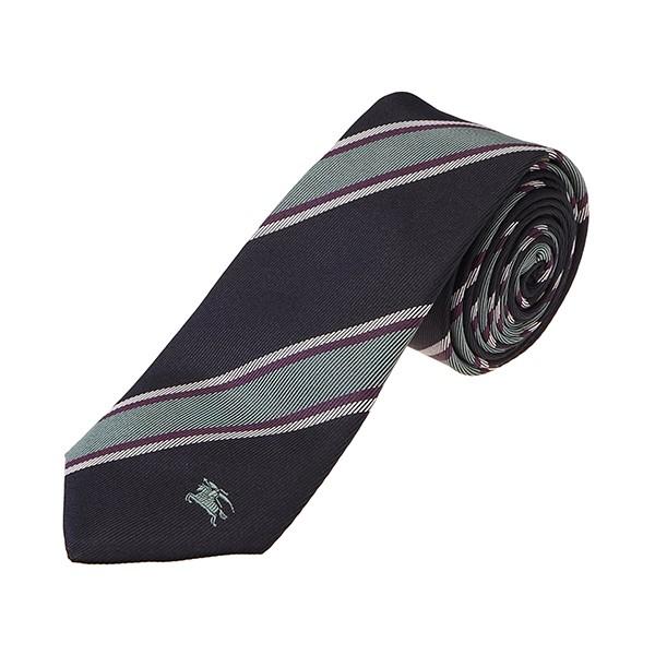 並行輸入 バーバリー ネクタイ ストライプ シルクジャカード タイ 8005068 A3467 ブル...
