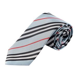 ꧁新品未使用꧂ バーバリー ネクタイ ホース ロゴ チェック シルバー グレー 新品未使用꧂ バーバリー ネクタイ ホース ロゴ チェック シルバー