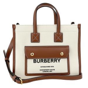 美品 バーバリー ハンドバッグ 肩掛け キャンバス レザー チャーム BURBERRY （新品・未使用品）バーバリー モノグラムモチーフ
