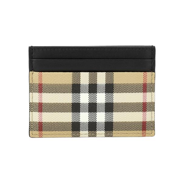 並行輸入 バーバリー カードケース BURBERRY チェック＆レザー 8069822 A7026メ...