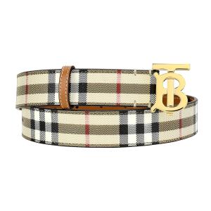 『最大5,000円OFFクーポン』バーバリー ベルト BURBERRY チェック＆レザー 8070410 A1191｜brstring