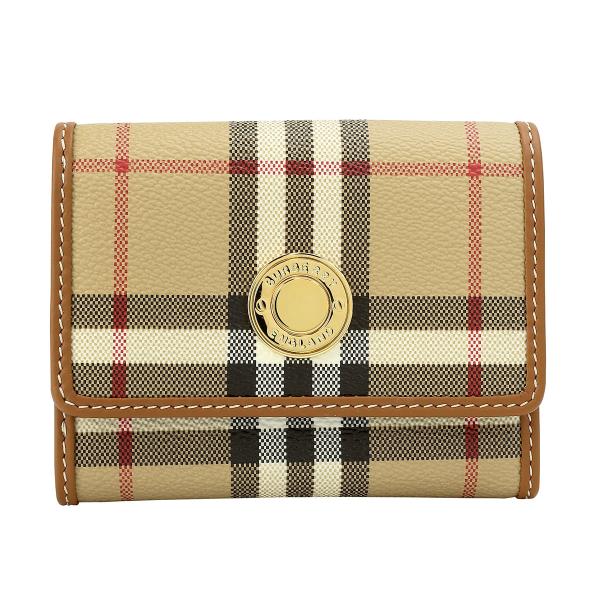 並行輸入 バーバリー 3つ折り財布 BURBERRY チェック＆レザー 8070415 A7026ユ...