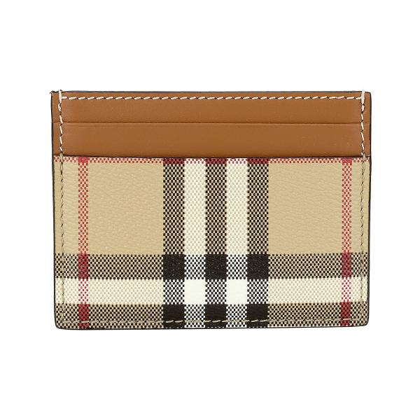 並行輸入 バーバリー カードケース BURBERRY チェック＆レザー 8070418 A7026メ...