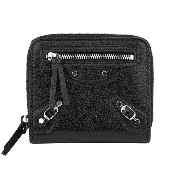 並行輸入 バレンシアガ  2つ折り財布 クラシック 310699 D940N 1000 ブラック 黒...