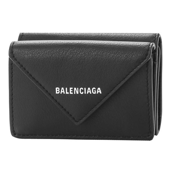 並行輸入 バレンシアガ 3つ折り財布 ミニ ウォレット 391446 DLQ0N 1000 ブラック...