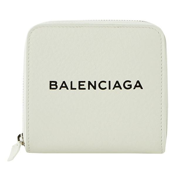 並行輸入 バレンシアガ  2つ折り財布 エブリデイ 490618 DLQ0N 9002 ホワイト 白...