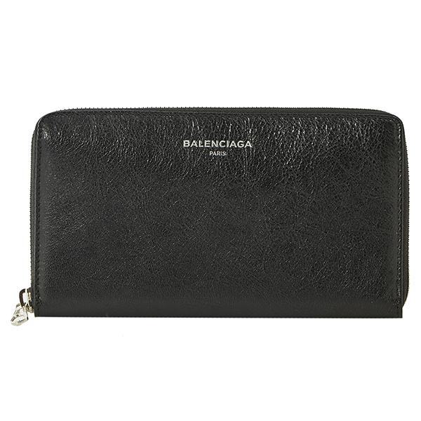 並行輸入 バレンシアガ 長財布(ラウンドファスナー) ブラック 黒 BALENCIAGA 51964...