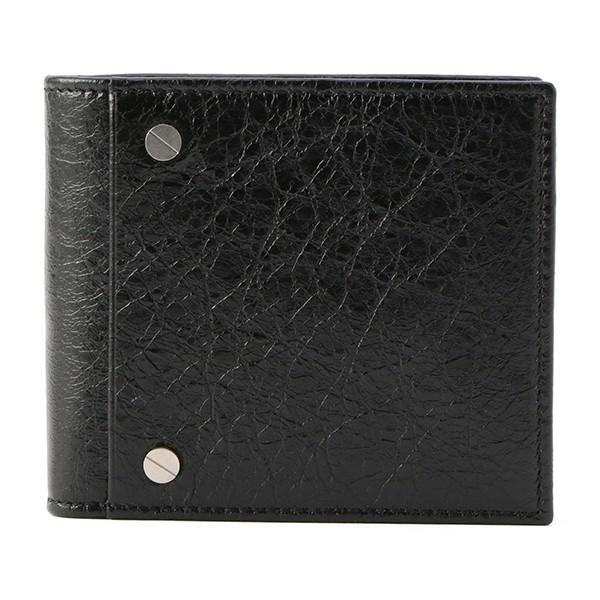 並行輸入 バレンシアガ  2つ折り財布 クラシック 542001 CU504 1000 ブラック 黒...