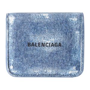 並行輸入 バレンシアガ 2つ折り財布 BALENCIAGA キャッシュ 594216 2AAFY 9060 ユニセックス ライトブルー 水色