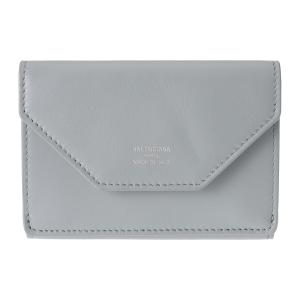 並行輸入 バレンシアガ 3つ折り財布 BALENCIAGA エンヴェロープ 736730 2AABX 4799 ユニセックス ライトグレー