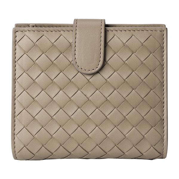 並行輸入 ボッテガヴェネタ  2つ折り財布 イントレチャート 121059 V001N 2304 グ...