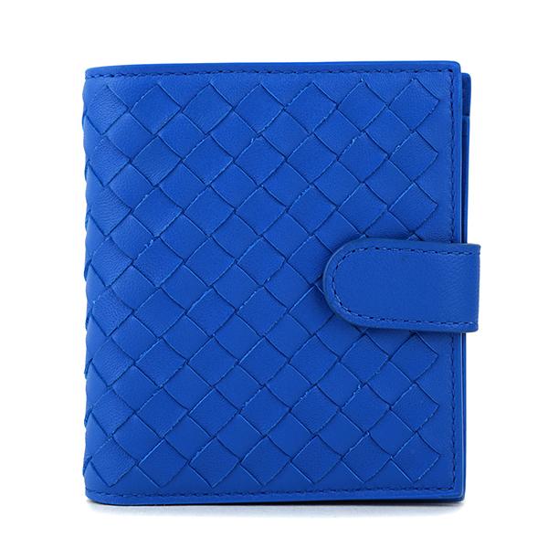 並行輸入 ボッテガヴェネタ  2つ折り財布 イントレチャート 121059 V001N 4304 ブ...