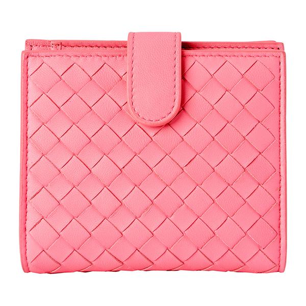 並行輸入 ボッテガヴェネタ 2つ折り財布 BOTTEGA VENETA イントレチャート ミニウォレ...