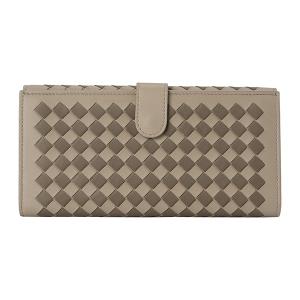 BOTTEGA VENETA 長財布 イントレチャート コンチネンタル ブラウン BOTTEGA VENETA 長財布 イントレチャート コンチネンタル