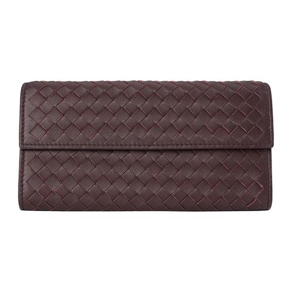 並行輸入 ボッテガヴェネタ  長財布 イントレチャート 150509 V001N 2241 ワインレ...