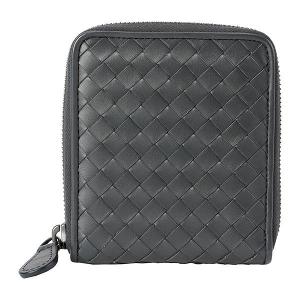 並行輸入 ボッテガヴェネタ 2つ折り財布 グレー BOTTEGA VENETA 464904 V46...