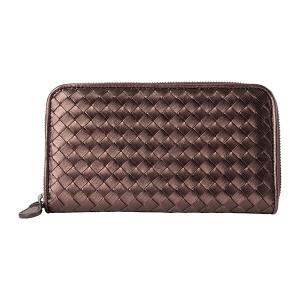 ボッテガヴェネタ 長財布(ラウンドファスナー) ブラウン 茶 BOTTEGA