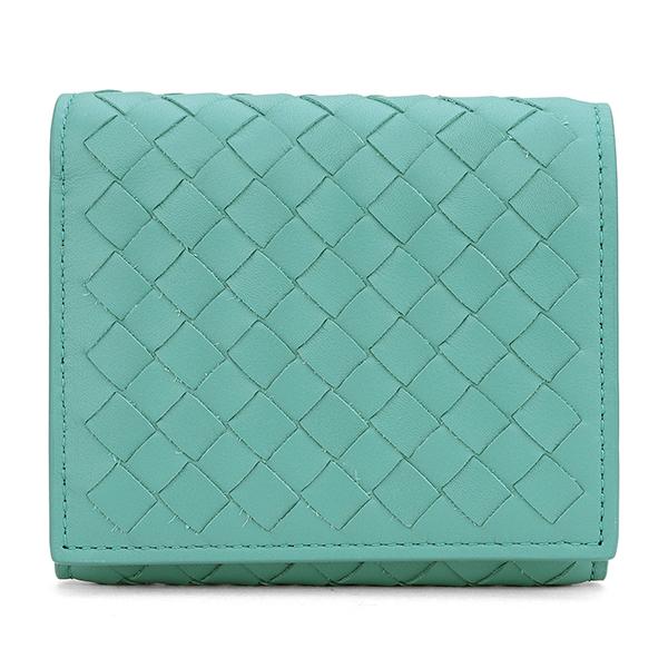 並行輸入 ボッテガヴェネタ 3つ折り財布 BOTTEGA VENETA イントレチャート ミニウォレ...