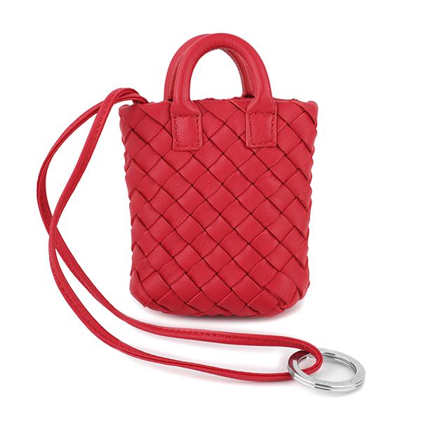 並行輸入 ボッテガヴェネタ キーホルダー BOTTEGA VENETA イントレチャート バッグチャ...