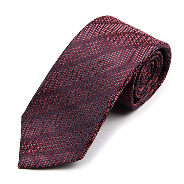 並行輸入 ブルガリ ネクタイ LOGO DIAGONO 242300 レッド系 爆買