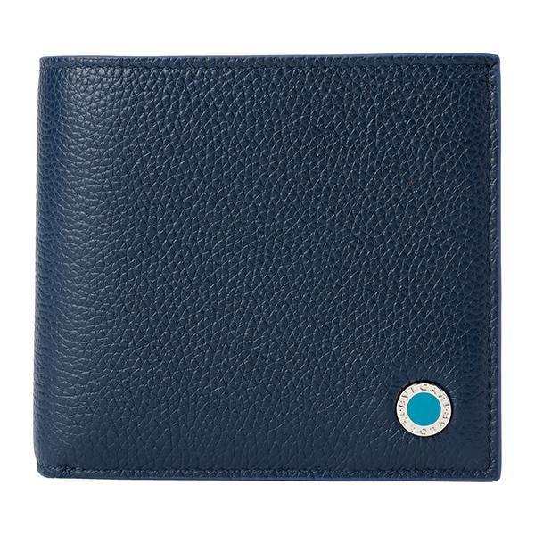 並行輸入 ブルガリ  2つ折り財布 ブルガリ・ブルガリ マン 290079 ブルー 青 爆買