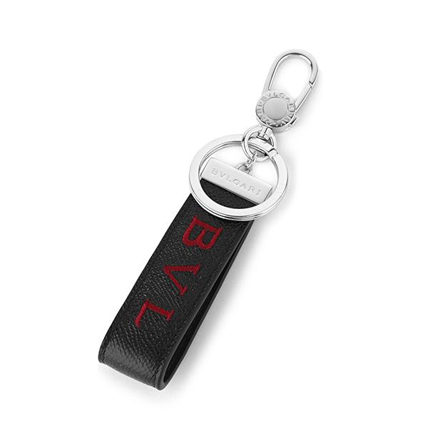 並行輸入 ブルガリ  キーホルダー ブルガリ・ブルガリ マン 290854 BLACK ブラック 爆...