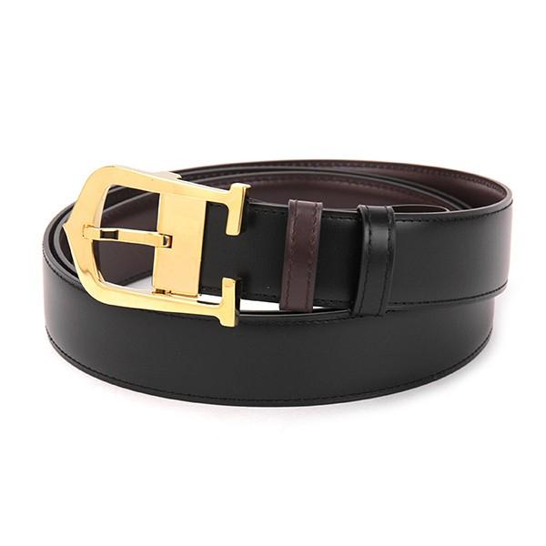 並行輸入 カルティエ ベルト C DECOR L5000171 ブラック／ダークブラウン 爆買