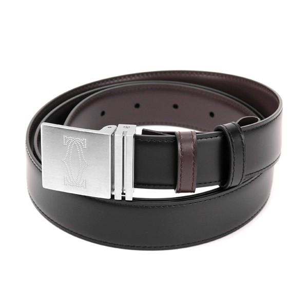 並行輸入 カルティエ ベルト マスキュリン L5000516 ブラック 黒／ボルドー 赤 爆買