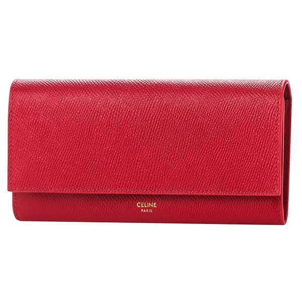 並行輸入 セリーヌ 長財布 レッド 赤 CELINE 10B56 3BEL 27ED 爆買