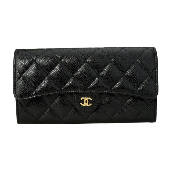 並行輸入 シャネル 長財布 CHANEL マトラッセ CHANEL WALLETレディース ブラック...