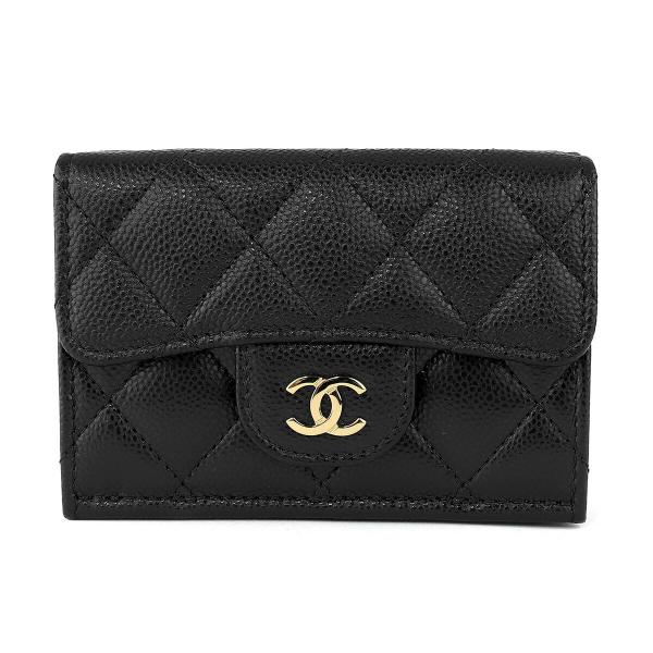 並行輸入 シャネル 3つ折り財布 CHANEL キャビアスキン CHANEL TRIFOLD WAL...