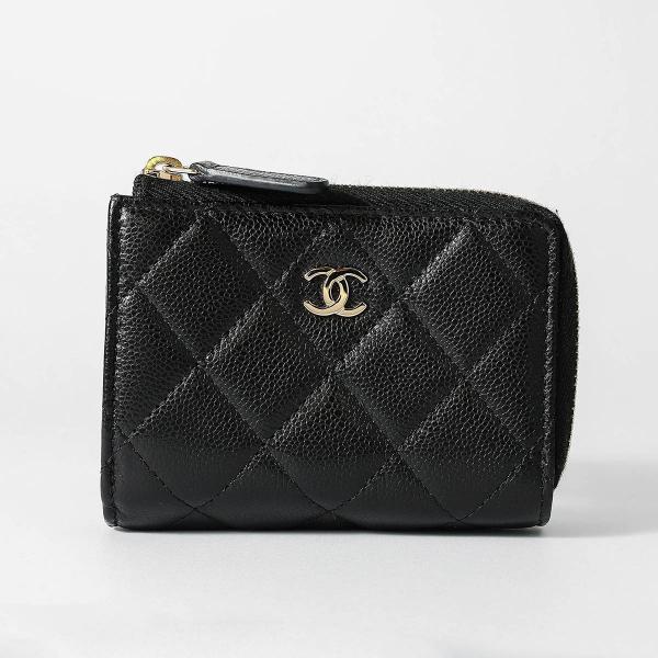 並行輸入 シャネル 3つ折り財布 CHANEL キャビアスキン CHANEL TRIFOLD WAL...
