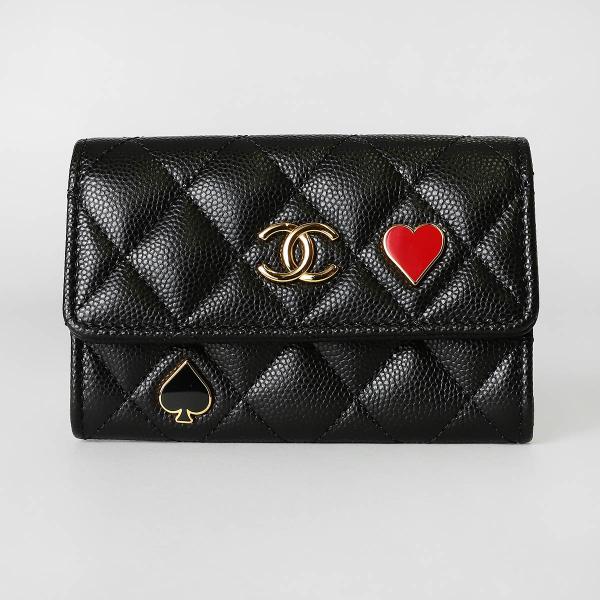 並行輸入 シャネル カードケース キャビアスキン CHANEL FRAGMENT CASE K69G...