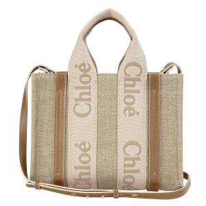 値下げ⭐️Chloé⭐️ ショルダーバッグ ベージュ キャンバス ブラック　袋あり Chloé ショルダーバッグ ベージュ キャンバス - メルカリ