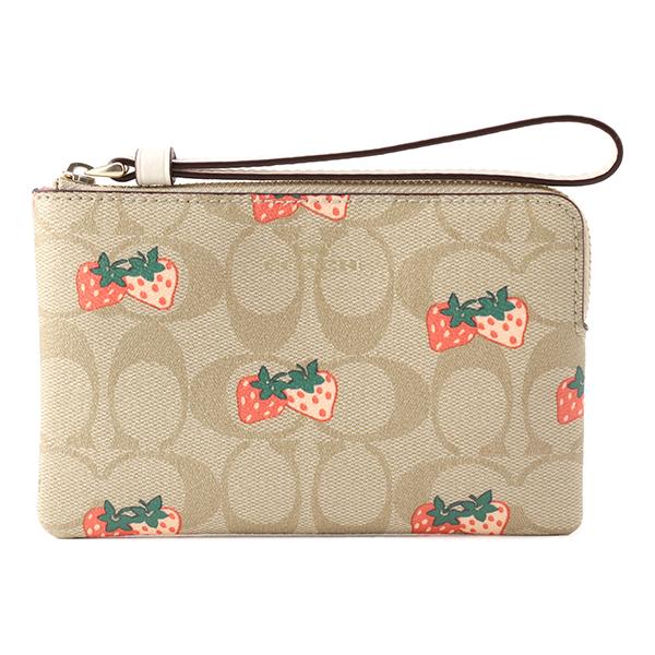 並行輸入 コーチ ポーチ ベージュ COACH 93052 IME7V 爆買