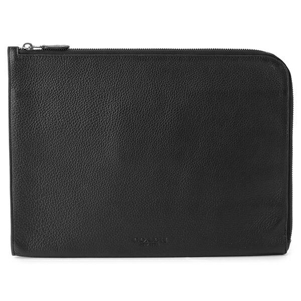 並行輸入 コーチ クラッチ セカンドバッグ COACH ぺブルドレザー C3143 QBBKメンズ ...