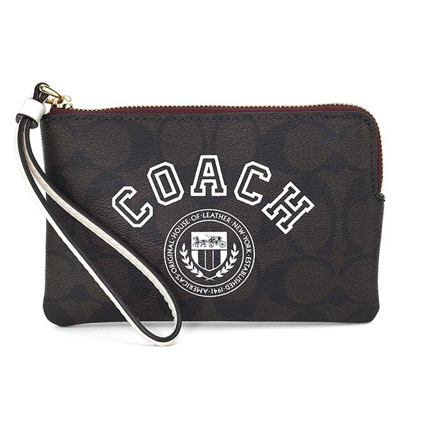 並行輸入 コーチ ポーチ COACH シグネチャー キャンバス ウィズ ヴァーシティ モチーフ CB...