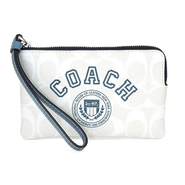 並行輸入 コーチ ポーチ COACH シグネチャー キャンバス ウィズ ヴァーシティ モチーフ CB...