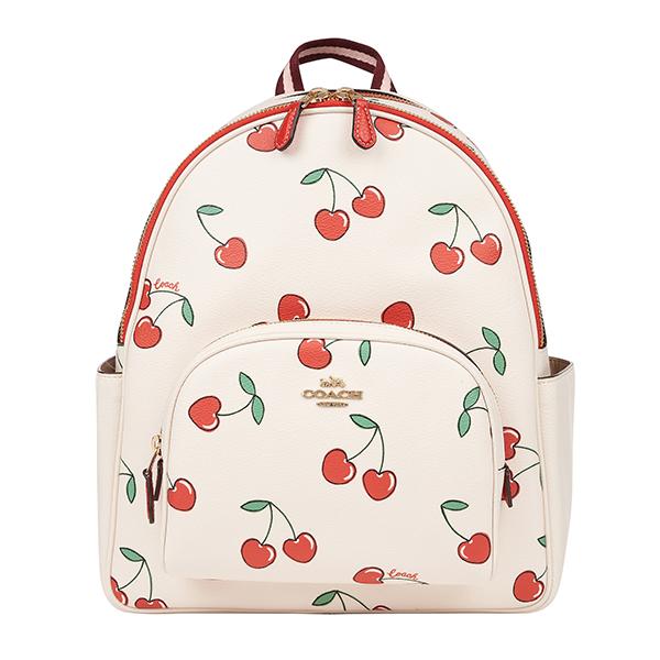 並行輸入 コーチ リュックサック COACH ハート チェリー プリント CE628 IMCAHレデ...
