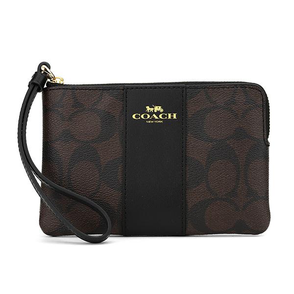 並行輸入 コーチ ポーチ COACH シグネチャー F58035 IMAA8レディース ブラウン 茶...