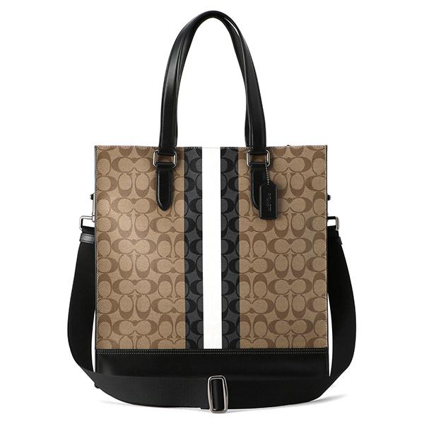並行輸入 コーチ トートバッグ COACH シグネチャー 6707 QBTAMユニセックス ブラウン...