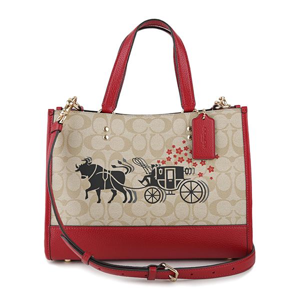 並行輸入 コーチ トートバッグ ベージュ COACH C2181 IMOT4 爆買