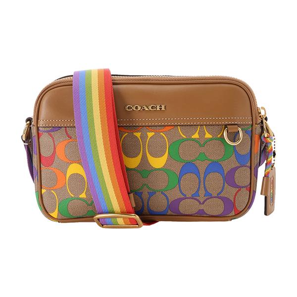 並行輸入 コーチ ショルダーバッグ ブラウン 茶 COACH C4007 QBLGQ 爆買