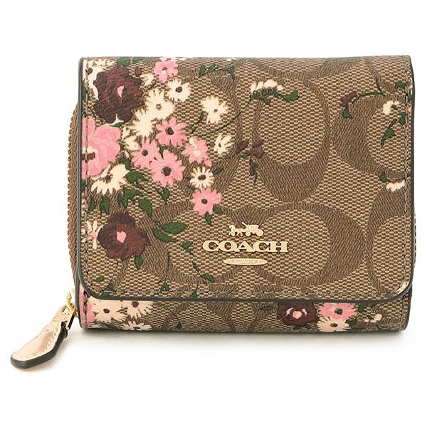 並行輸入 コーチ 3つ折り財布 カーキ系 COACH 6864 IME7V 爆買