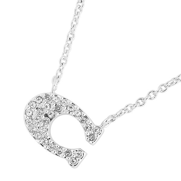 並行輸入 コーチ ネックレス COACH パヴェ シグネチャー 91433 SLVレディース シルバ...