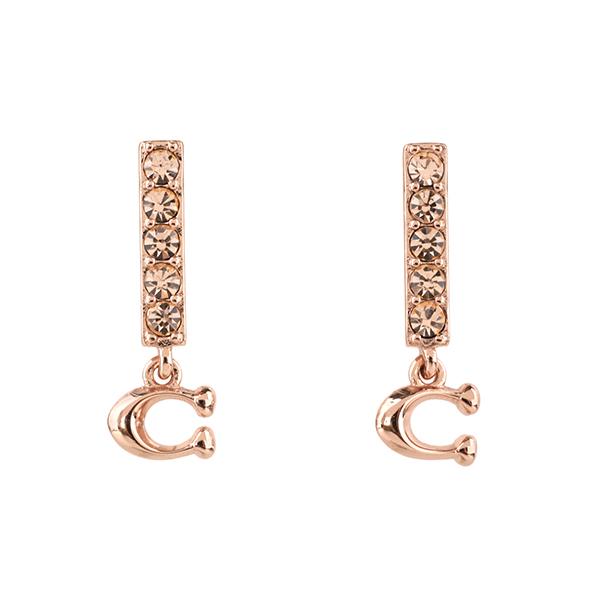 並行輸入 コーチ ピアス COACH シグネチャー 91446 RGDレディース ピンクゴールド