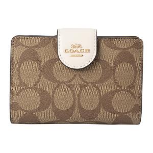COACH 並行輸入 コーチ 3つ折り財布 パーライズド スムース