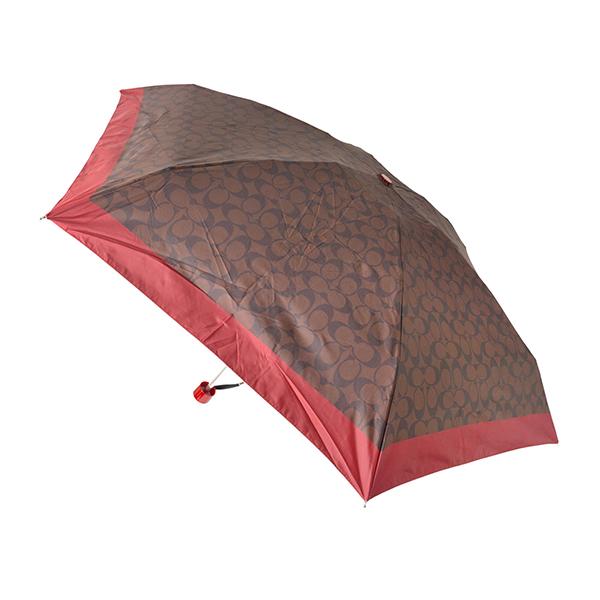 並行輸入 コーチ 傘 COACH シグネチャー C4322 RYVレディース ブラウン 茶 レッド ...
