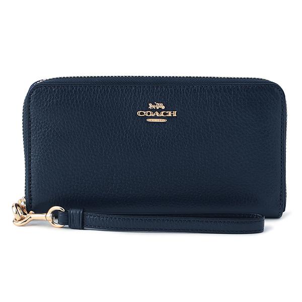 並行輸入 コーチ 長財布(ラウンドファスナー) COACH ぺブルドレザー C4451 IMMIDユ...