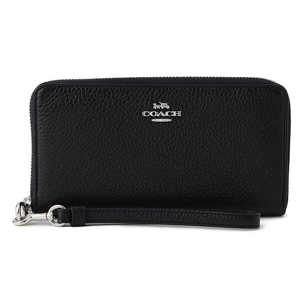 並行輸入 コーチ 長財布(ラウンドファスナー) COACH ぺブルドレザー C4451 SVDTVユ...
